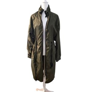Ci Sono Olive Trench Coat
